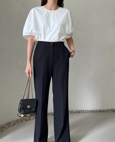 Summer Wide Pants 찰랑 와이드 팬츠 (스판짱짱 히든밴딩)