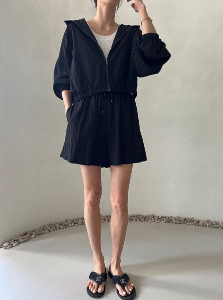 Comfy Jacket, Shorts, Skirt 썸머 후드, 반바지, 스커트 셋업