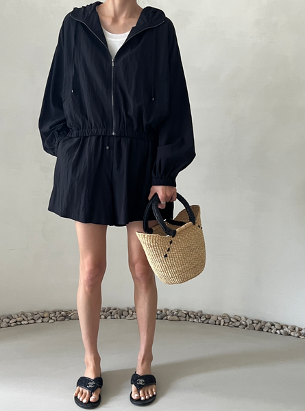 Comfy Jacket, Shorts, Skirt 썸머 후드, 반바지, 스커트 셋업