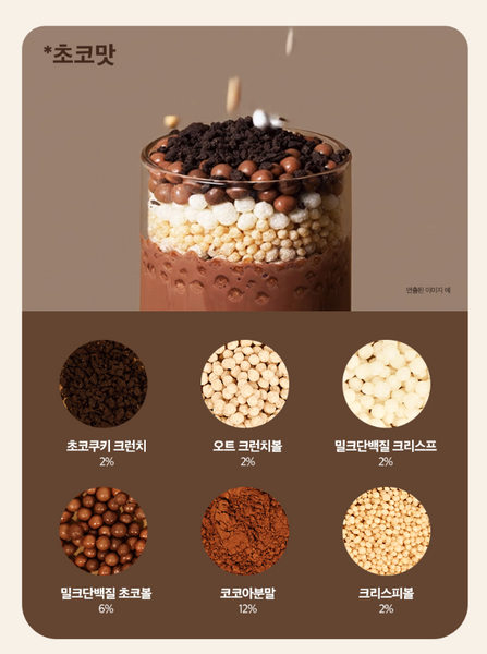 가꾸기 쉐이크 낱개 1포씩 5개입 (초코, 곡물, 옥수수, 쿠키앤크림)