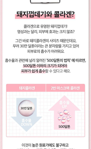 numbuzin No. 2 Water Collagen 65% Voluming Sheet Mask 넘버즈인 2번 워터콜라겐 65% 볼륨팩