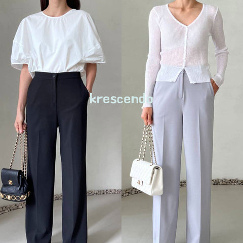 Summer Wide Pants 찰랑 와이드 팬츠 (스판짱짱 히든밴딩)