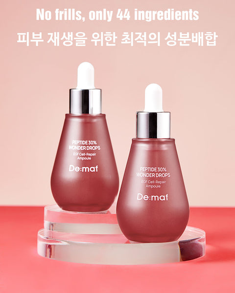 De:maf Wonder Drops  EGF Peptide Ampoule 디마프 원더드롭스 EGF 펩타이드 앰플